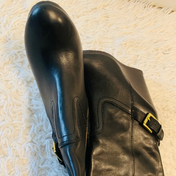 NEW w/out tags Coach Dorothy Wedge Riding Boots - Picture 7 of 17